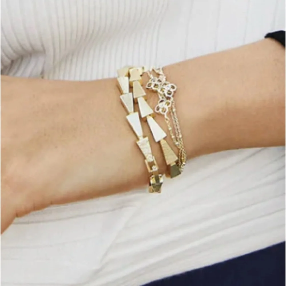 NEW KENDRA SCOTT Rue Multi Strand Bracelet In‎ Silver